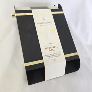 Hearth & Hand Magnolia Paper Note Roll Black Gold Finish Perforated Easy Tear